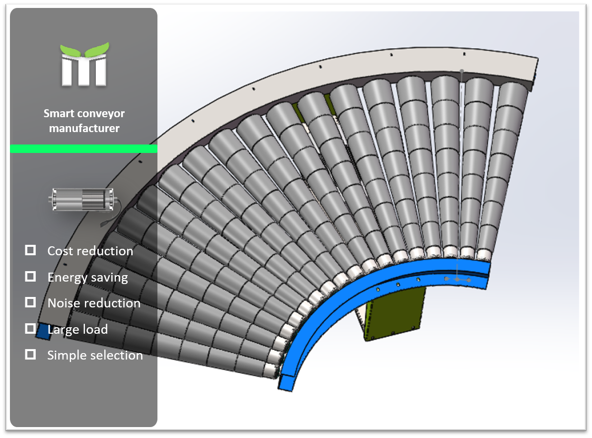 curved roller conveyor